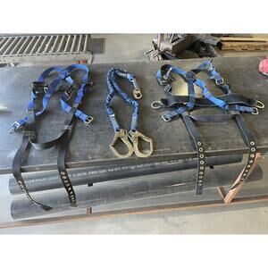 Fall tech Harness X2 With Safty Anchor Hooks Roofing Framing Construction
